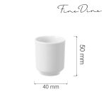 Suport scobitori Fine Dine Bianco, portelan, 40x(H)50 mm - Image 3