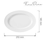 Platou oval Bianco, 210x140 mm Fine Dine - Image 2