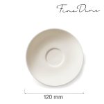 Farfurioară pentru ceașcă espresso Fine Dine, Crema, 120 mm - Image 14