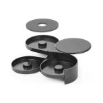 Set decorare margine pahare cocktail cu 3 zone pt zahar, sare si lime - - 200x160x(H)75 mm - plastic ABS - Hendi - Image 6
