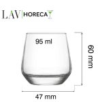 Pahar de apa Lyon Espresso, 95ml, LAV - Image 11