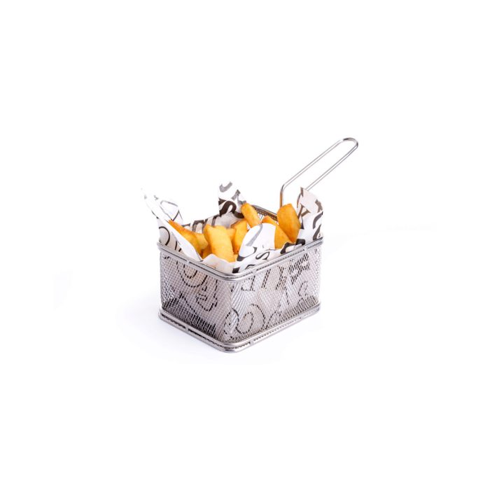 Cos Hendi tip friteuza, pentru servire snacks, otel inoxidabil - 100x80x(H)75 mm - Image 2