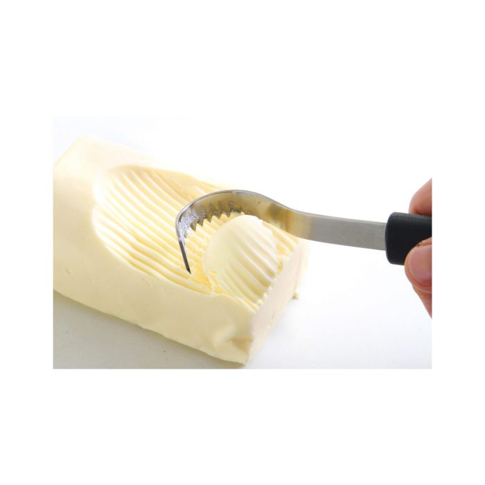 Cutit unt, zimtat si curbat, lama inox, lungime 20 cm, Hendi - Image 2