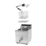 Friteuza cu inductie Hendi Kitchen Line, 8 lt, corp inox, 3500W, functie boost pentru incalzire rapida, Hendi, 290x485x(H)406mm - Image 6