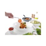 Penseta cu varf curbat, (L)240 mm, inox, pentru peste /manevrare produse fierbinti / decorare, Hendi - Image 3