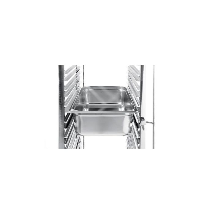 Carucior debarasare tavi, capacitate 15 tavi x GN 1/1(530x325mm), inox, 615x450x(H)1695 mm, Hendi - Image 4