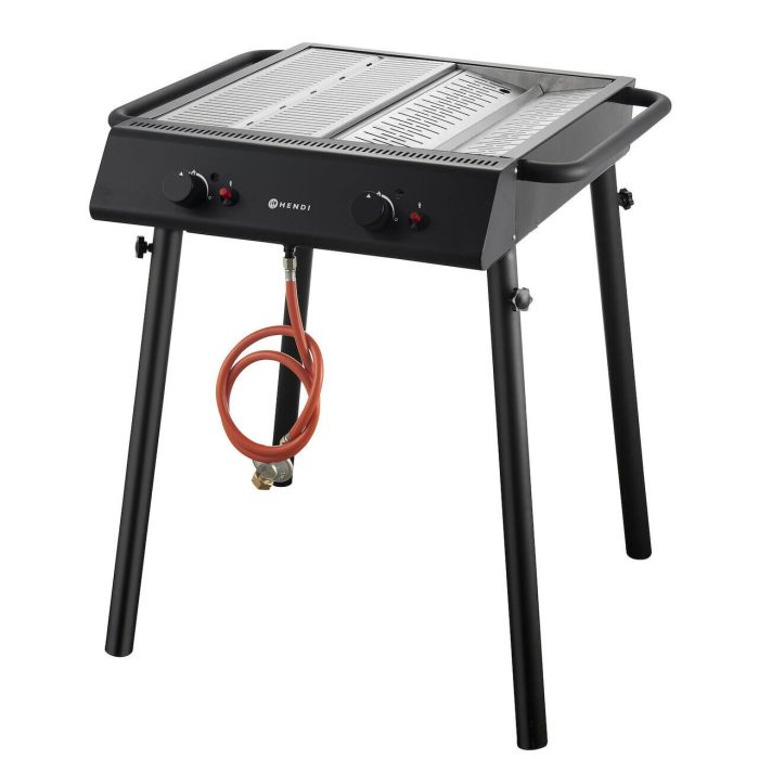 Gratar pe gaz Xantos Negru, HENDI, 9,5kW, 770x710x(H)870mm - Image 3