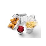 Cos servire aperitive modern, tip galeata, Hendi, otel galvanizat, 160x(H)140 mm - Image 2