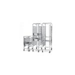 Carucior mobil pt debarasare tavi - pt 15 tavi 60x40 cm- structura inox - 690x515x(H)1695 mm, Hendi - Image 2