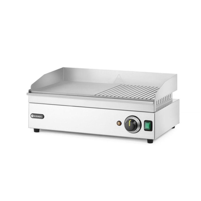 Gratar electric HENDI, Kitchen 1/2 neted, 1/2 striat 220-240V/2400W, 527x404x(H)233mm - Image 3