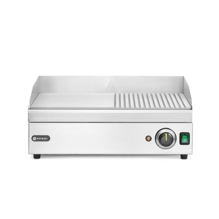Gratar electric HENDI, Kitchen 1/2 neted, 1/2 striat 220-240V/2400W, 527x404x(H)233mm - Image 4