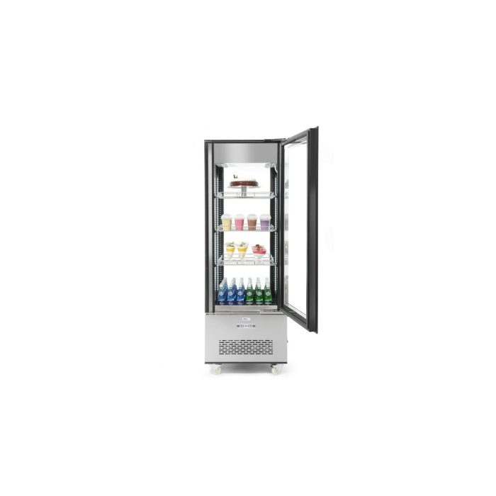 Vitrina frigorifica de prezentare interval temp. 2?/6?C, 500 W, corp inox, ARKTIC by Hendi, 850x650x(H)1908 mm, Clasa energetica C - Image 6