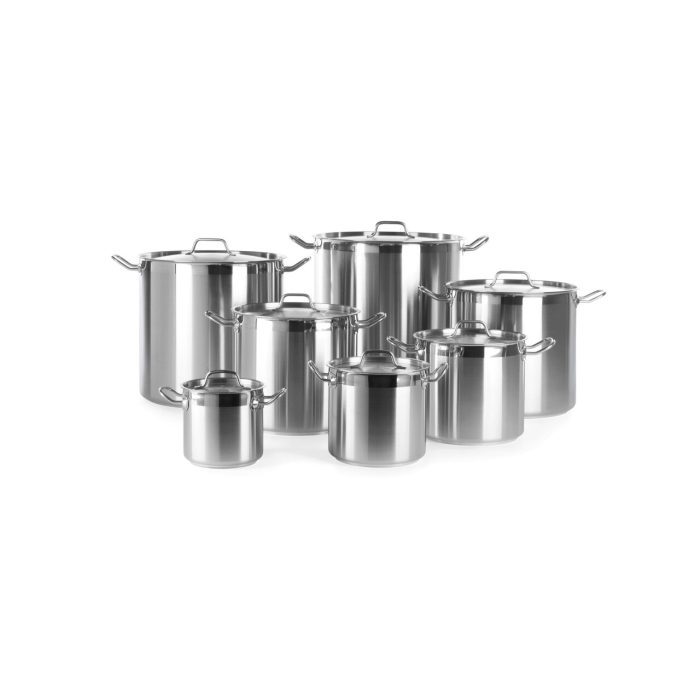 Oala cu capac, 3 Lit, 16 cm diametru x 15 cm inaltimea, inox, gama Hendi Profi Line, potrivita si pentru uz profesional - Image 3