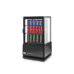 Vitrina rece pt prezentare, neagra, 58 lt, interval temp. 2-6 gr C, 170 W, 2 rafturi reglabile pe inaltime, ARKTIC by Hendi, 452x406x(H)816 mm, Clasa energetica C - Image 7