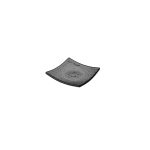 Farfurie patrata vetro fingerfood din sticla neagra, 80x80mm Fine DIne - Image 8