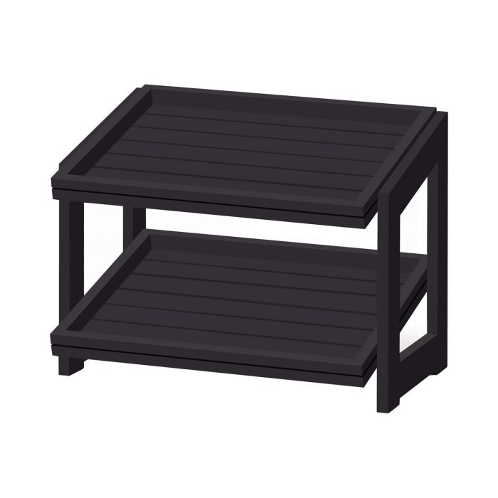 Stand / Suport Madeira Black cu 2 niveluri 574x323x441 mm Fine Dine - Image 6