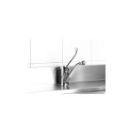 Baterie pentru chiuveta bucatarie cu tija, Inaltime 215 mm, Hendi, Inox - Image 2