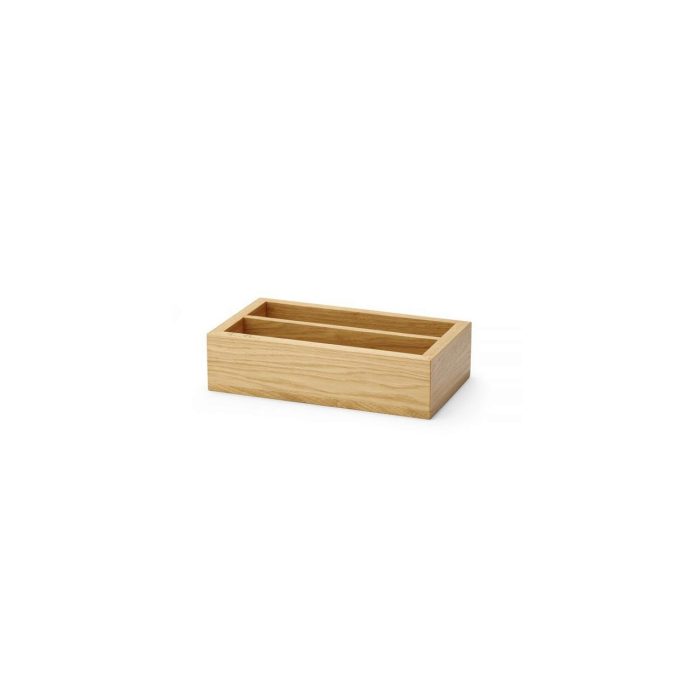 Cutie de tacamuri din stejar Madeira din doua sectiuni, 275x165x60mm Fine Dine - Image 3