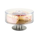 Capac pentru platou tort, Hendi, plastic transparent, diam. 30x(H)11 cm - Image 2