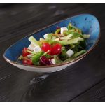 Farfurie de servire albastra barcuta Iris, 250x160 mm Fine Dine - Image 6