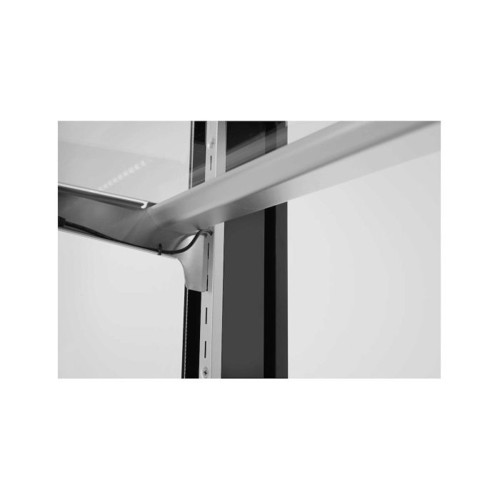 Vitrina frigorifica de prezentare interval temp. 2/6?C, corp inox, 410 litri, 490 W ARKTIC by Hendi, 1215x675x(H)1210 mm, Clasa energetica C - Image 3