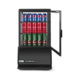 Vitrina rece pt prezentare, neagra, 58 lt, interval temp. 2-6 gr C, 170 W, 2 rafturi reglabile pe inaltime, ARKTIC by Hendi, 452x406x(H)816 mm, Clasa energetica C - Image 6