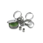Set 14 forme patiserie rotunde cu margine ondulata, diverse dimensiuni, 18-108 mm, Hendi, inox - Image 2