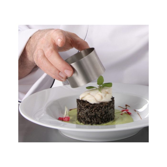 Inel decorare pentru patiserie si plating, 70x45 mm, inox, Hendi - Image 2