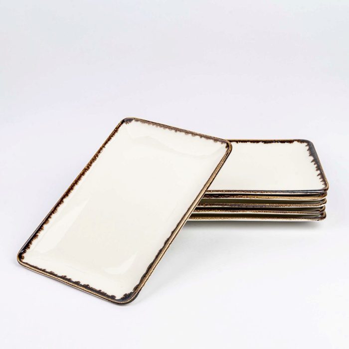 Farfurie dreptunghiulară Vanilie, 300x150 mm Fine Dine - Image 17
