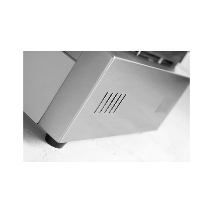 Contact grill Panini, profesional, Hendi, 2200W, partea superioara si cea inferioara striate, din fonta cu invelis ceramic, suprafata grill 340 x 230 mm - Image 4