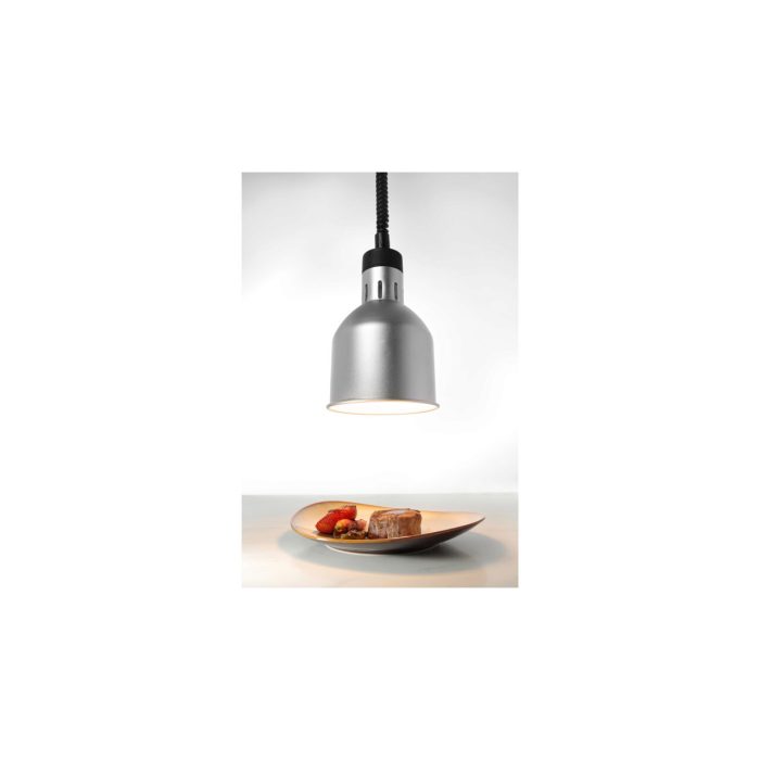 Lampa de incalzire cilindrica, argintie ø175x(H)250 - Image 2