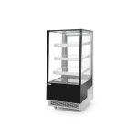 Vitrina frigorifica de prezentare interval temp. 2/6?C, 480 W corp inox, ARKTIC by Hendi, 650x805x(H)1445 mm, 300 Litri, Clasa energetica C - Image 4