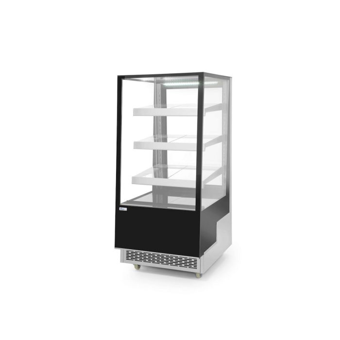 Vitrina frigorifica de prezentare interval temp. 2/6?C, 480 W corp inox, ARKTIC by Hendi, 650x805x(H)1445 mm, 300 Litri, Clasa energetica C - Image 4