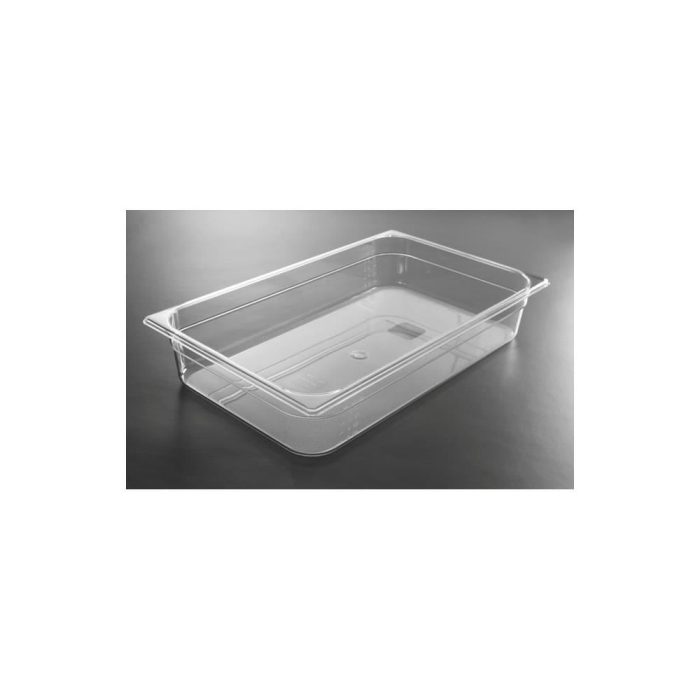 Tava Gastronorm GN 1/1, adancime 100 mm, 14 lt - policarbonat transparent, Hendi - Image 4