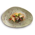 Farfurie cu formă organică Olive 350x210 mm Fine Dine - Image 13