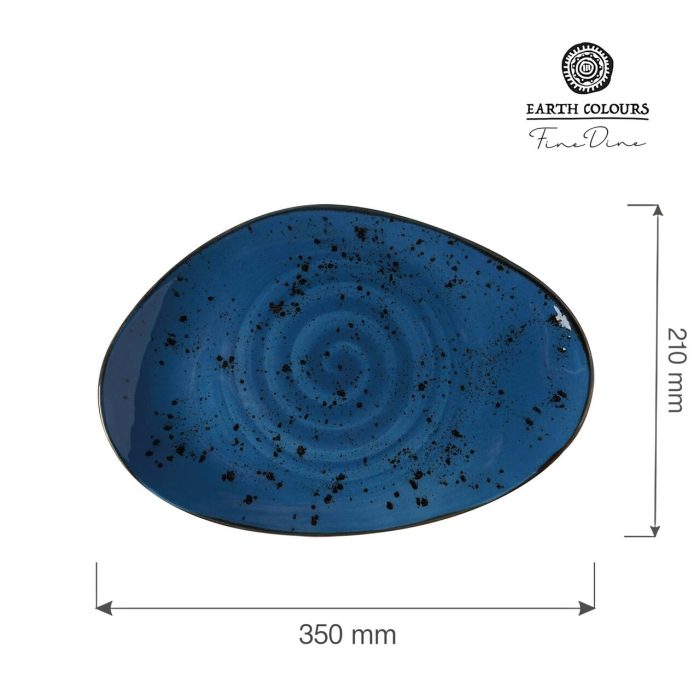 Farfurie Iris cu formă organică 350x210 mm Fine Dine - Image 5