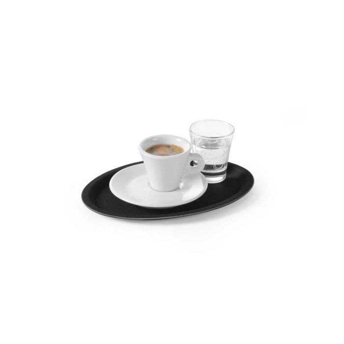 Tava servire ovala, 16x23 cm, Hendi, poliester armat cu fibra de sticla, suprafata anti-alunecare, neagra - Image 2