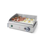 Gratar electric, suprafata neteda, 2400W, termostat 0-300 gr C, inox, 550x380x(H)240 mm, Hendi Blue Line - Image 2