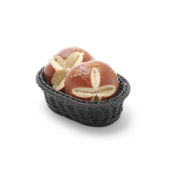 Cos servire pentru paine, oval, Hendi, Negru, 190x120x(h)60 mm - Image 3