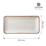 Farfurie dreptunghiulară Vanilie, 300x150 mm Fine Dine - Image 10