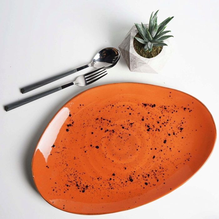 Farfurie în formă organică Dahlia 350x210 mm Fine Dine - Image 9