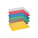 Tocator rosu, 26.5x32.5x(H)1.2 cm - GN1/2, cu sant de scurgere, polietilena HDPE 500, respecta normele de igiena HACCP, Hendi - Image 2