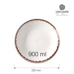 Farfurie semi-adanca Vanilla, 230 mm Fine Dine - Image 9