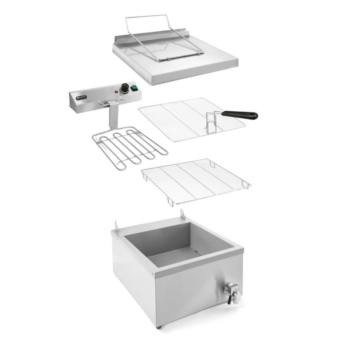 Friteuza electrica  pentru gogosi, 12L, 3500W, 630x860x(h)360mm - Image 6