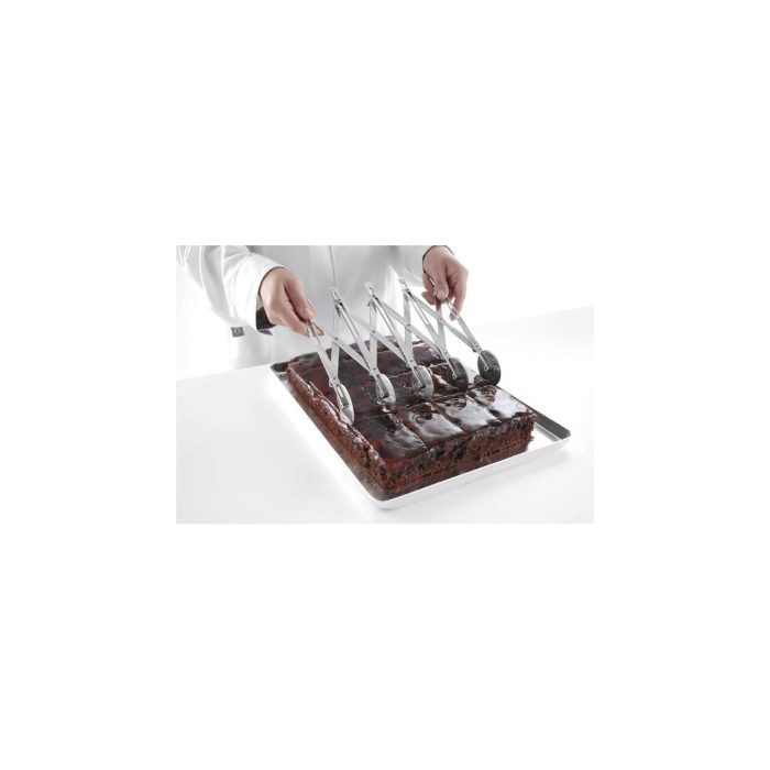 Taietor pentru aluat din otel inoxidabil cu 7 role, 222x80x(h)55 mm - Image 2