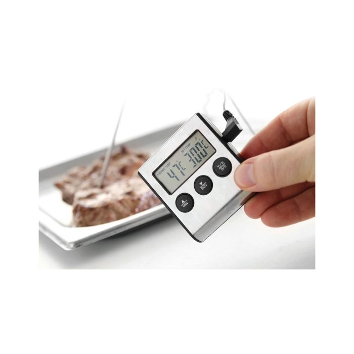 Termometru digital si timer bucatarie, interval masurare -50/+250 gr C, gradatie 1 gr C, sonda 15 cm pentru cuptor, alerta temperatura, Hendi - Image 4