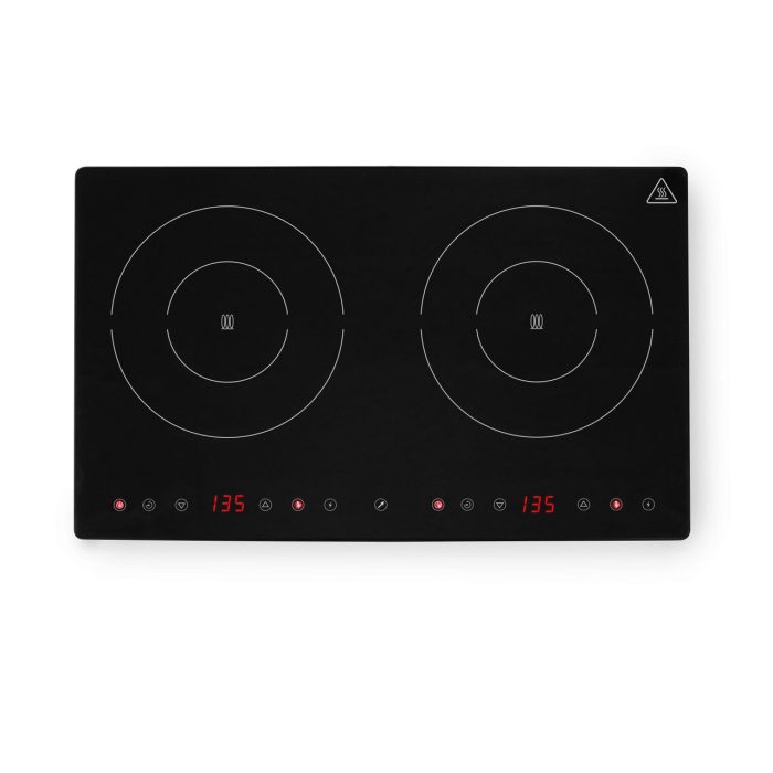 Plita dubla cu inductie Black Line, 3500W, 608x370x(H)61mm - Image 2