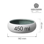 Bol Goro White Green 140 mm, 450 ml Fine Dine - Image 12