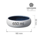 Bol Goro White Blue 165 mm, 650 ml Fine Dine - Image 10