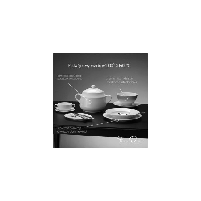 Farfurie cu margine înaltă Pure, 250mm Fine Dine - Image 9